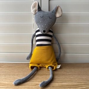 Wooly Organic Soft Toy Mouse Suitable From Birth Organic Certified Cotton
